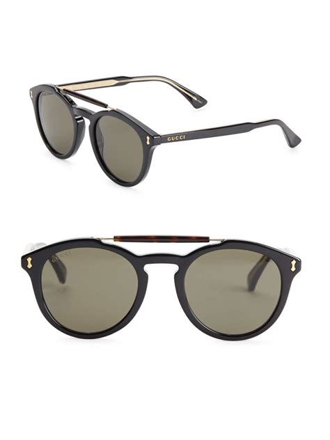 nordstrom rack gucci glasses mens|gucci 50mm round sunglasses.